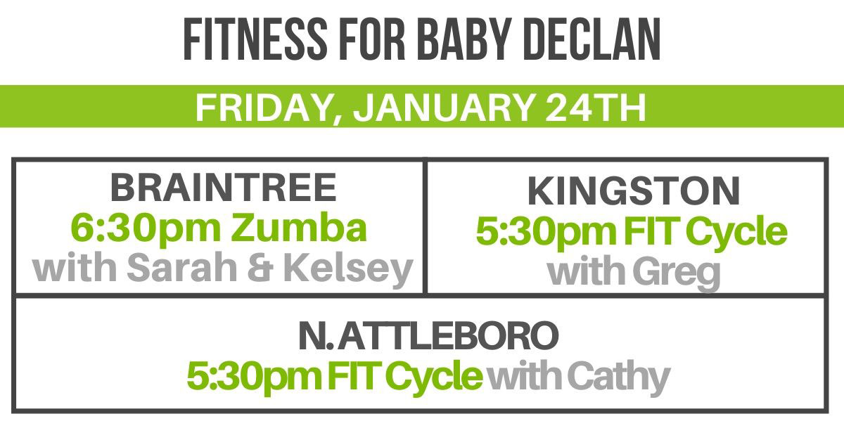 Baby Declan Group Fitness Schedule